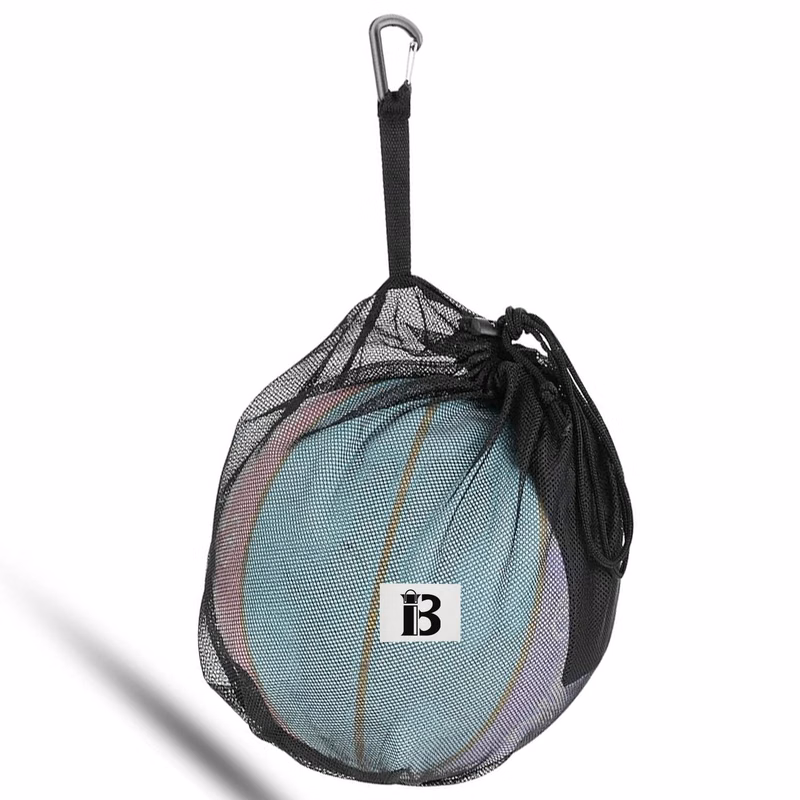 Mesh Sport Carry Bag with Pocket & Carabiner Clip