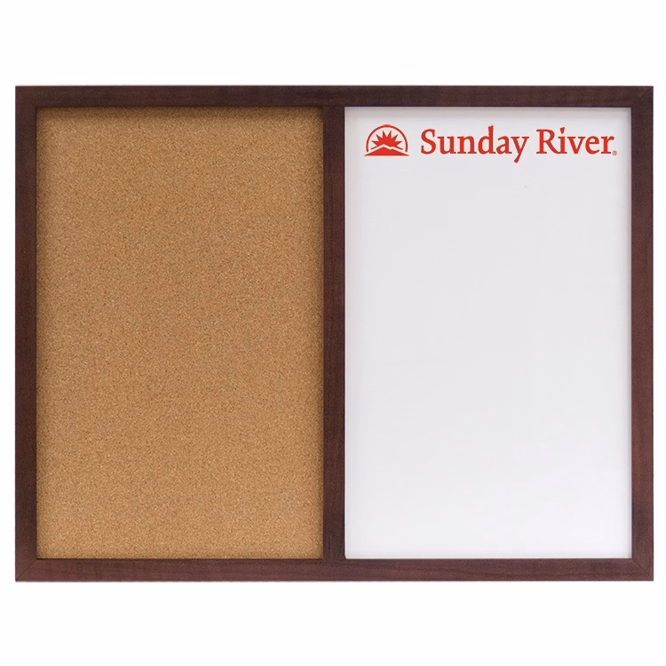 Oak Frame Combination Board - 30" x 23"