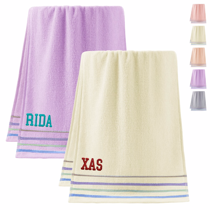 Embroidered Cotton Towel