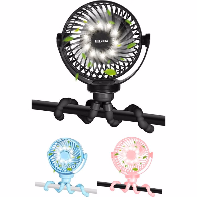 Baby Stroller Fan With Light