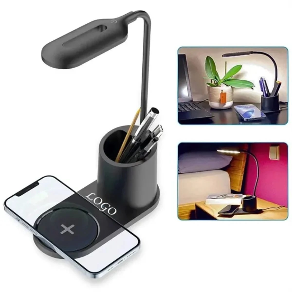 Desk Lamp with Wireless Charger & Pen Holder
1