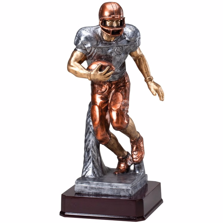 Football Runner, Multi-Color Large Statuette
