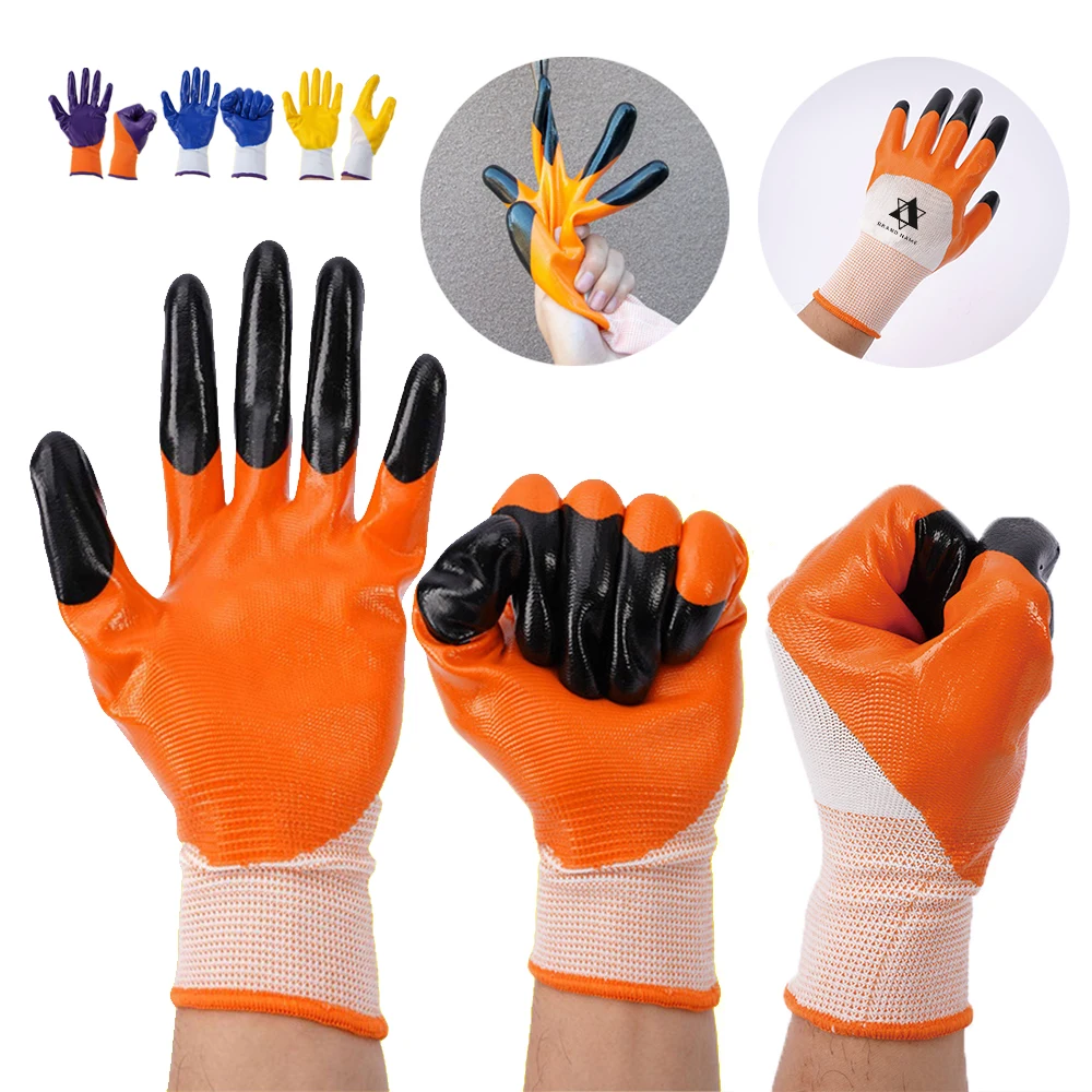 Nitrile Coated Polyester Work Gloves 1
