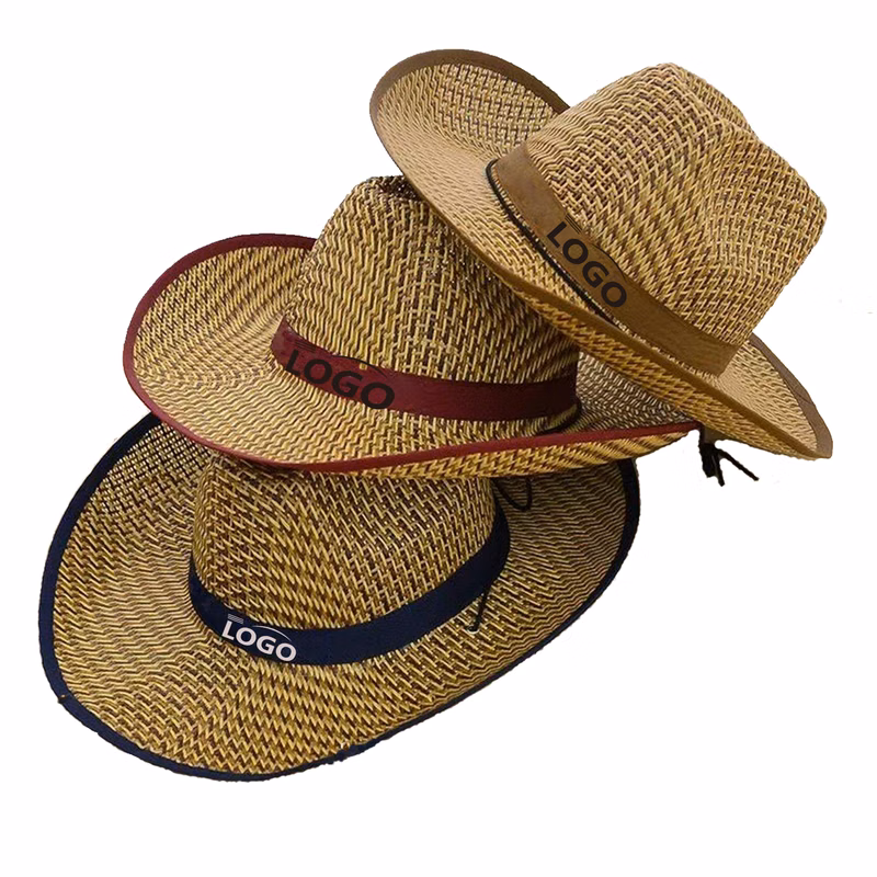 Natural Straw Fedora Hat Cowboy Hat