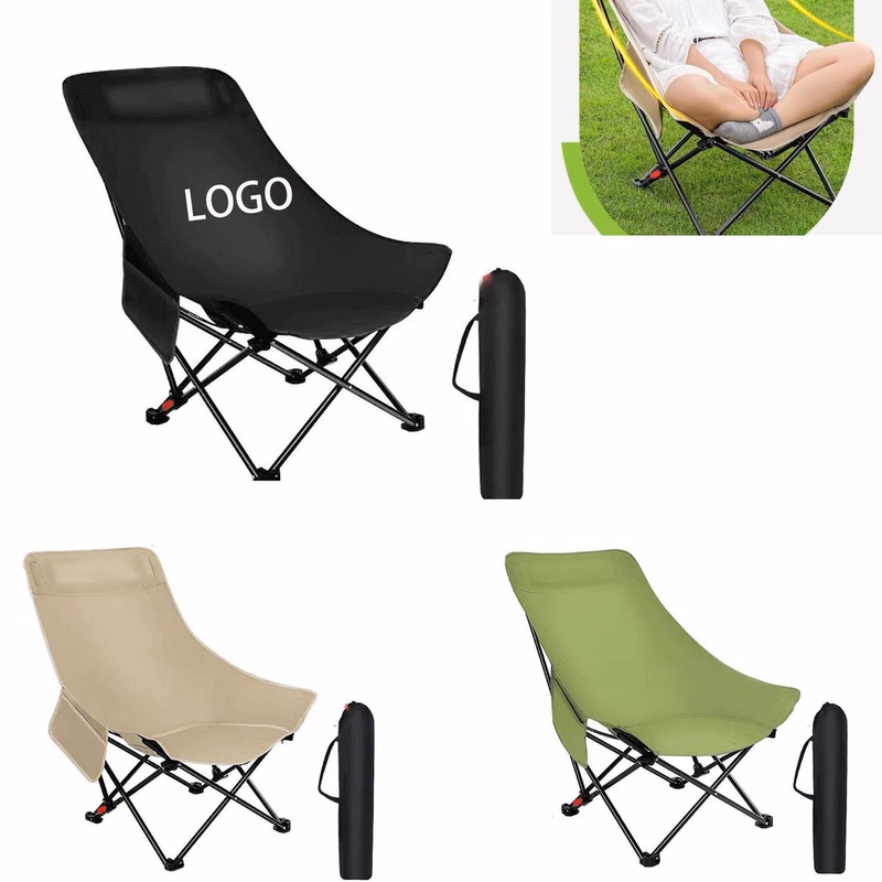 Outdoor Folding Chair with Adjustable Back