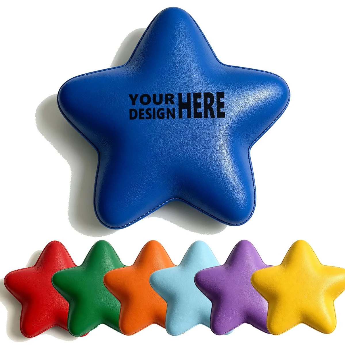 Colorful Rounded Star Stress Ball 1