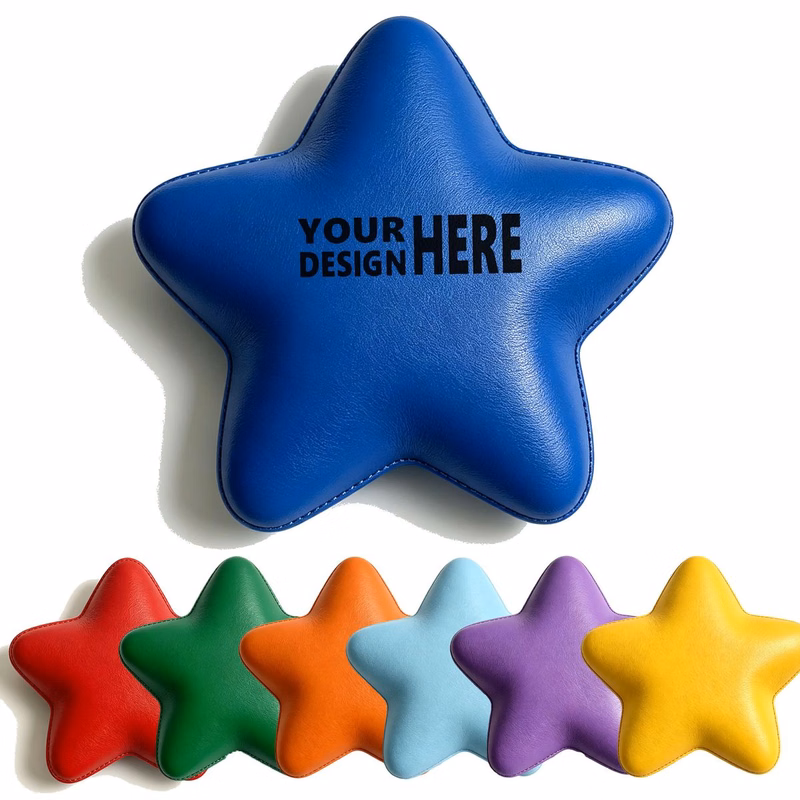 Colorful Rounded Star Stress Ball