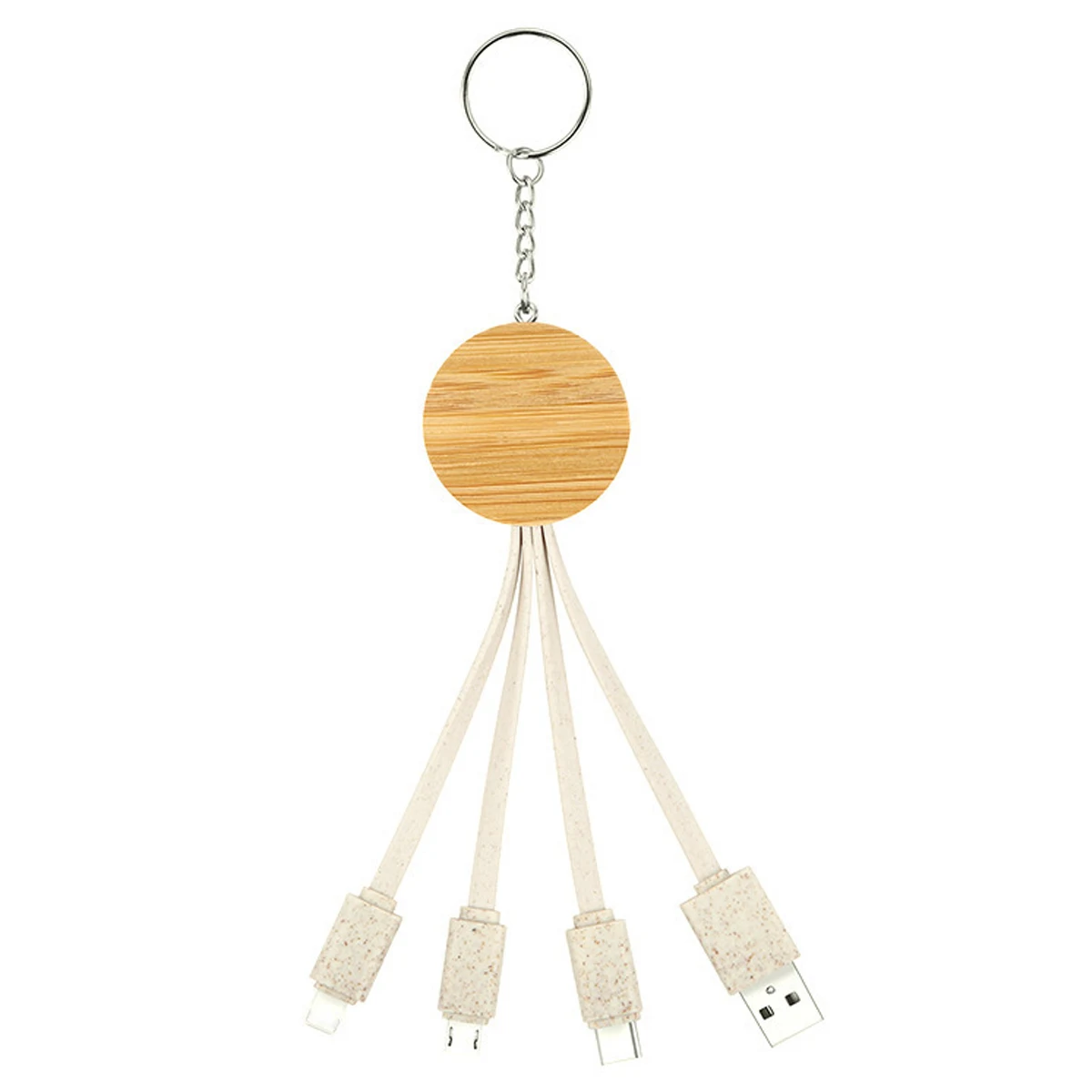 3 In 1 Eco Charging Cables With Key Chain 1