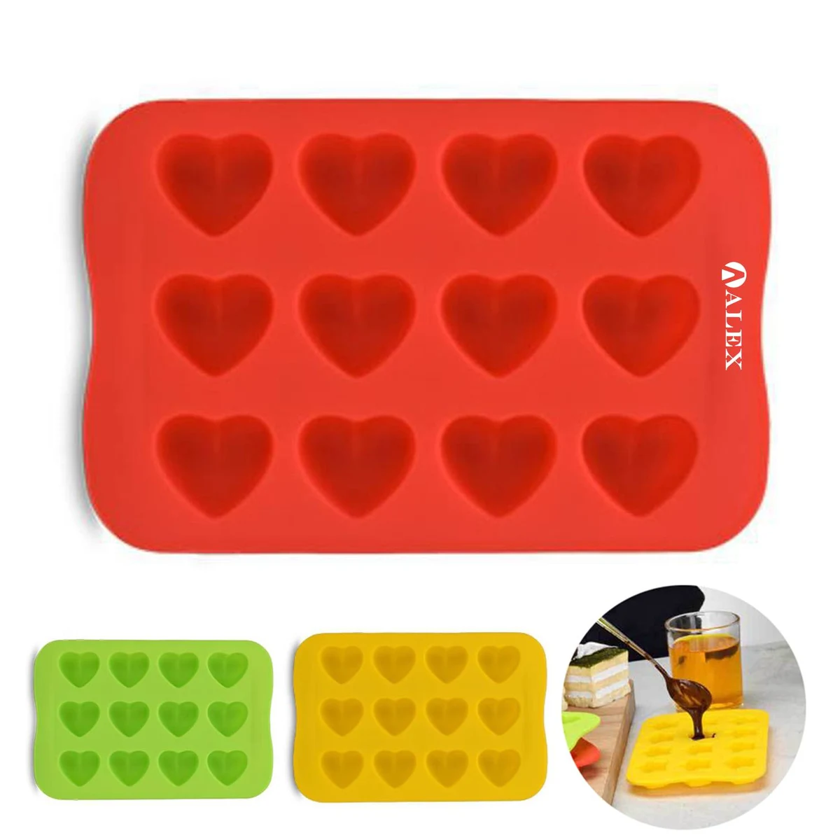 Silicone Fondant Mold Cake Chocolate Bake Mould Heart 1