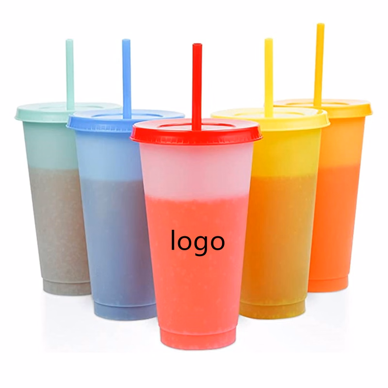 Color Changing Cup Tumbler with Lids and Straw