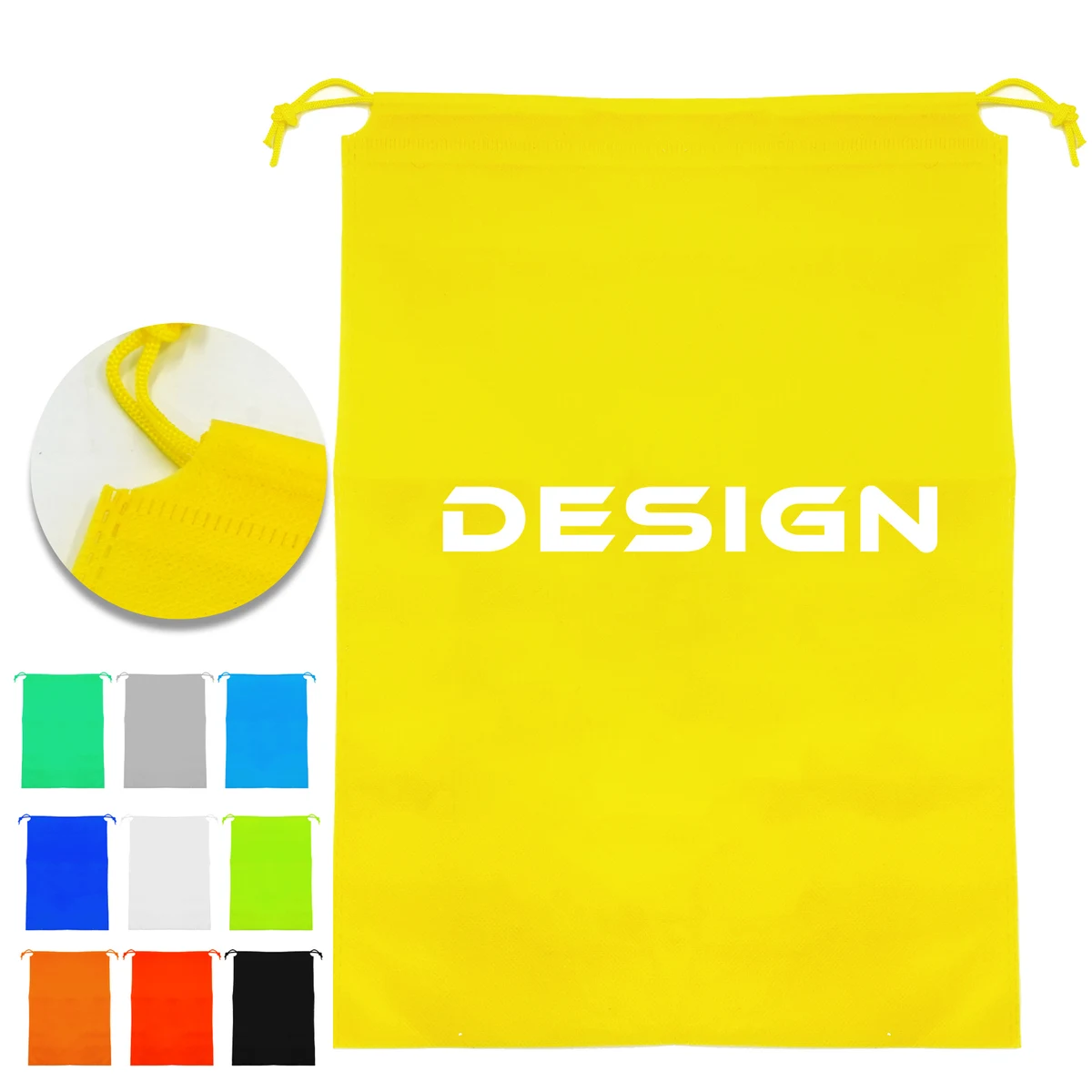MOQ 50 Non-Woven Drawstring Bag Dustproof Shoe Toy Storage 1