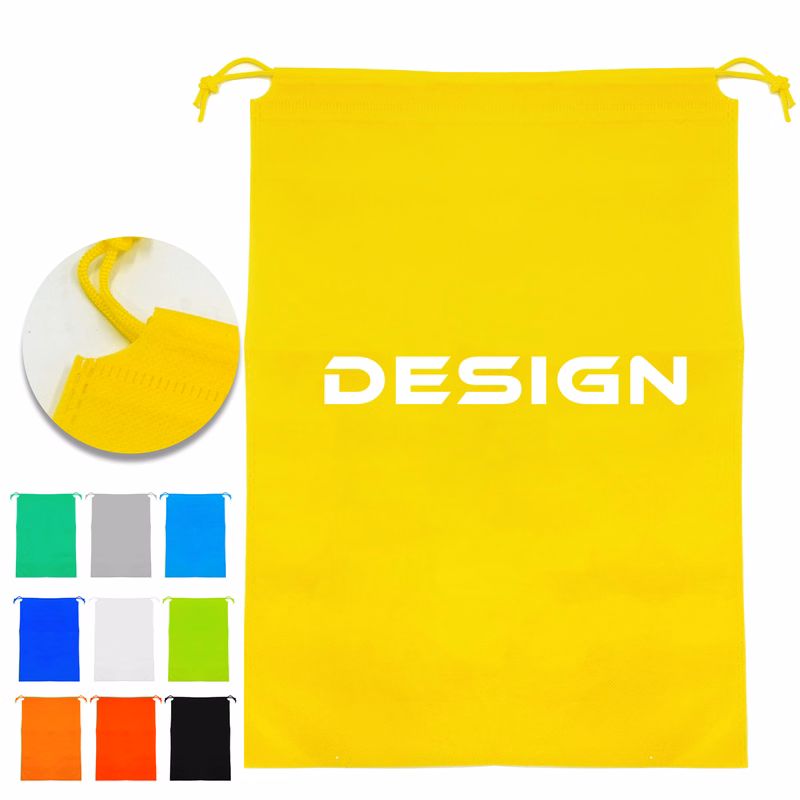 MOQ 50 Non-Woven Drawstring Bag Dustproof Shoe Toy Storage