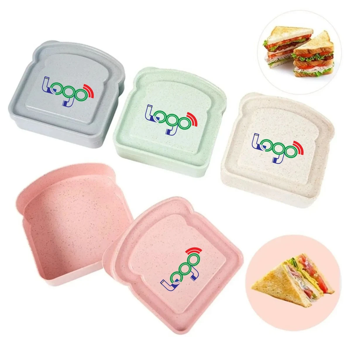 Sandwich Containers Lunch Boxes BPA Free for Kids Adults 1
