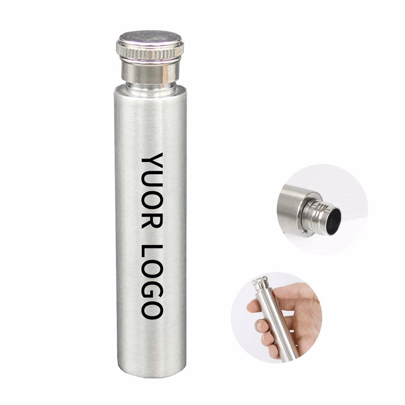 Mini Stainless Steel Flask with Cigar Shape