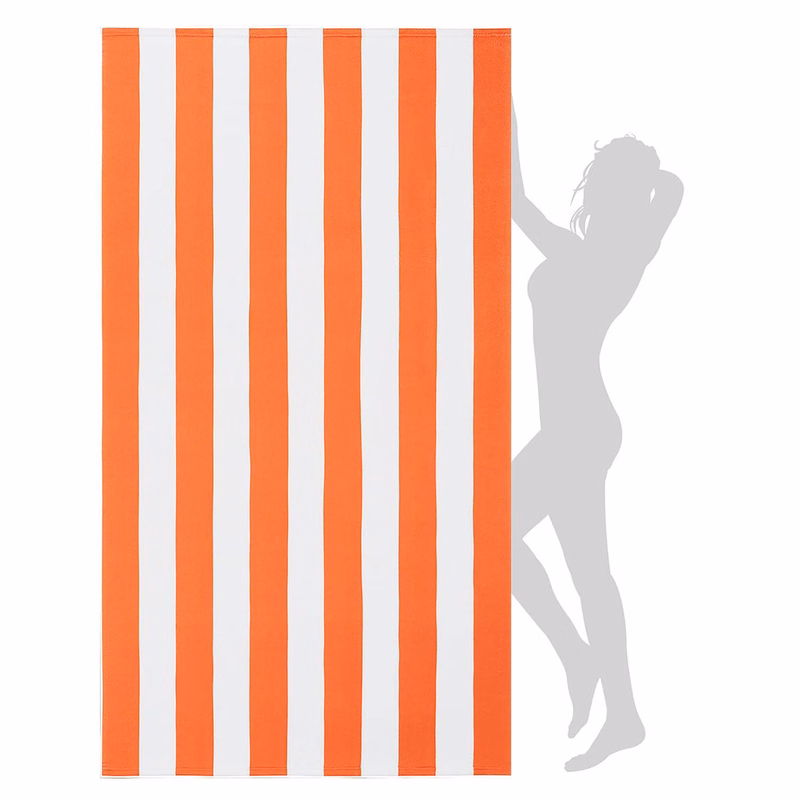Lightweight Quick-Dry Striped Beach Towel