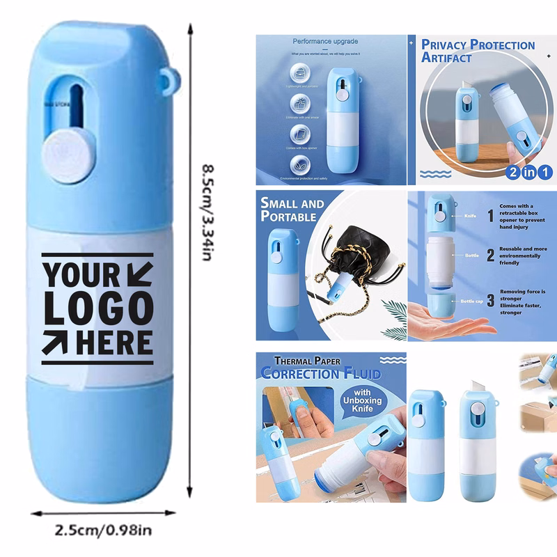 Thermal Paper Correction Fluid With Unboxing Knife