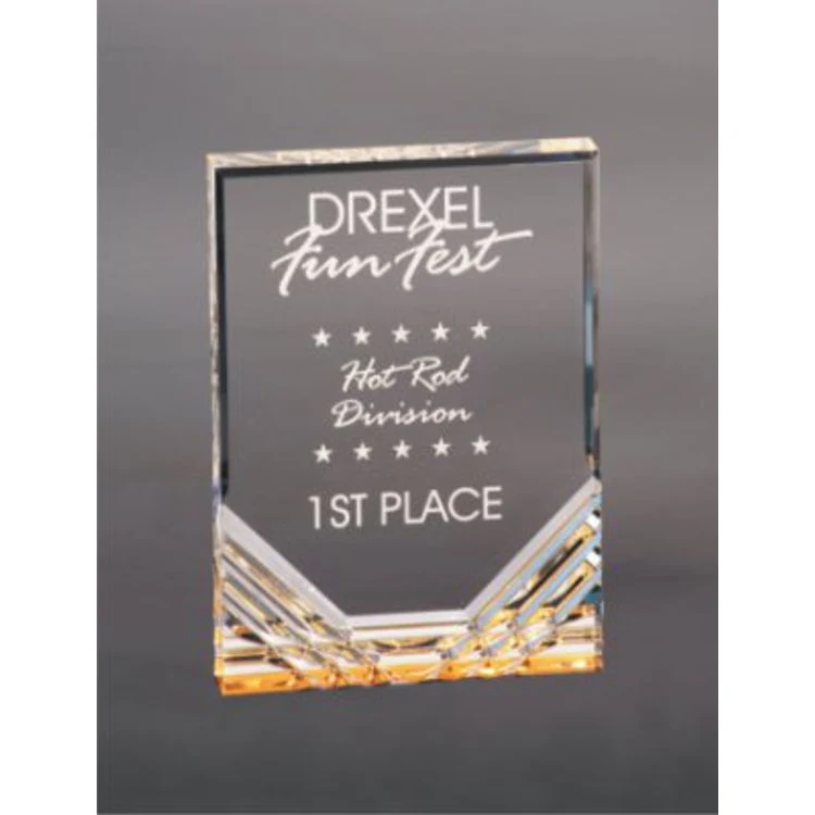 5" x 7" Gold Jewel Mirage Acrylic Award 1