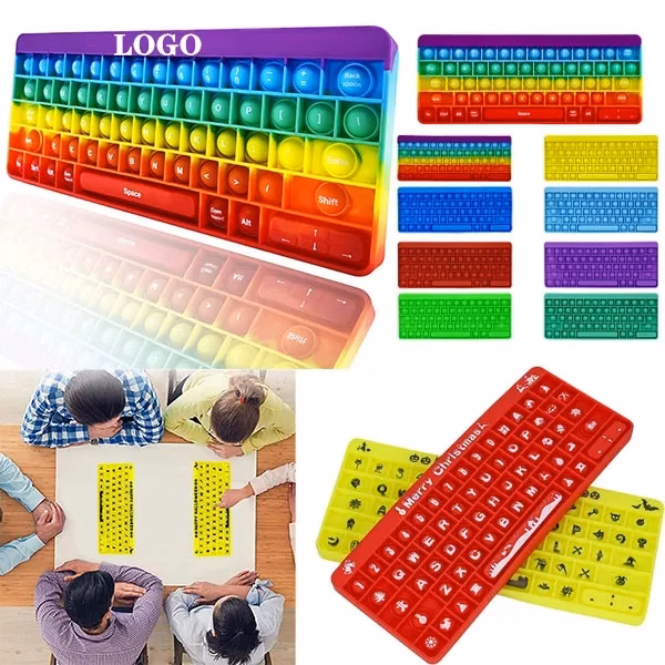 Silicone Keyboard Pop Fidget Toys