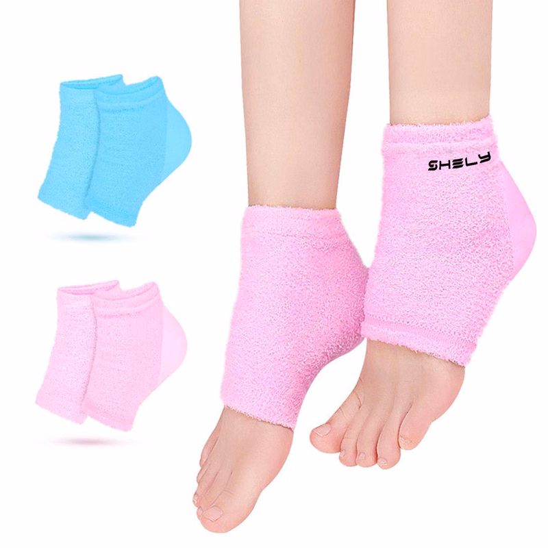 Comfortable Soft Moisturizing Fuzzy Sleep Gel Heel Sock