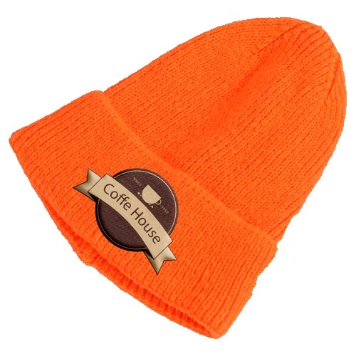 Standard Ribbed Cuffed Beanie with Custom Logo 1