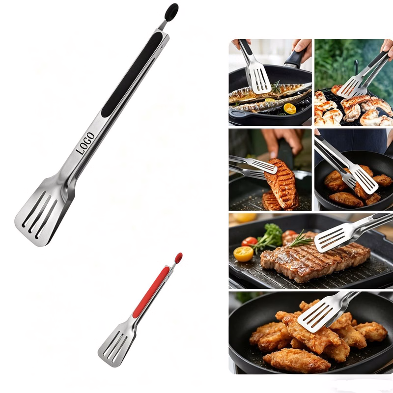Stainless Steel Locking Grilling Tongs 12 Inch