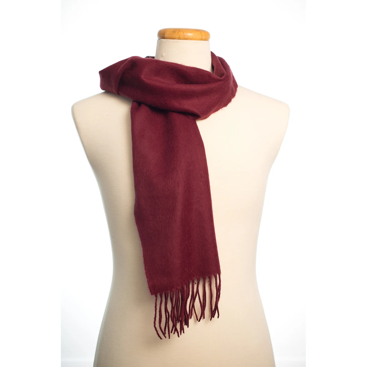 CLOSEOUT - Maroon Acrylic Scarf 1