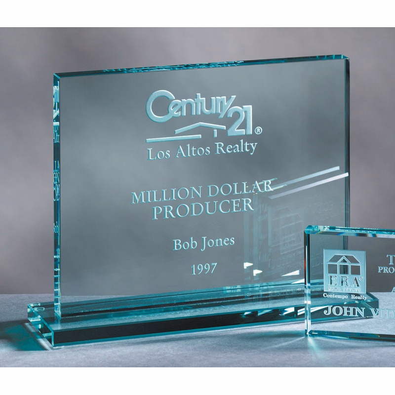 Jade Glass Rectangle Award