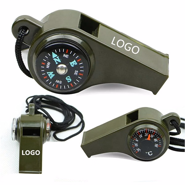 Plastic Whistle Compass Thermometer For Promotion Gifts