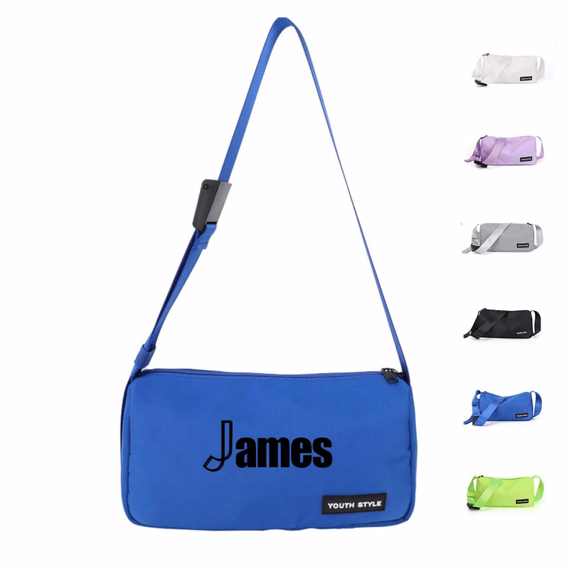 Klein Blue Sports Nylon Cross-Body School Canvas Bag