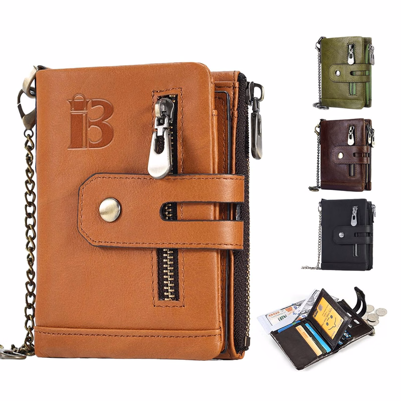 Genuine Leather RFID Card Holders for men