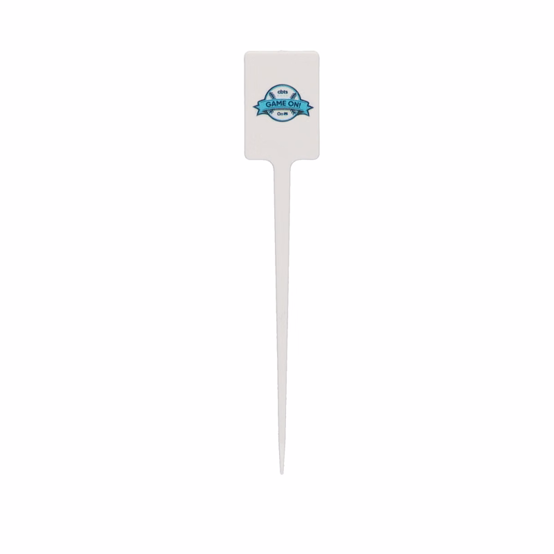Plastic Food Pick 5.000" Upright Rectangle (Color) Digital Print