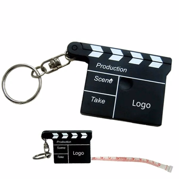 Movie Clapboard Keychain Tape Measure