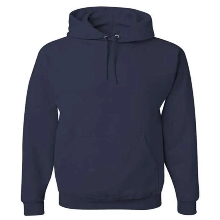 NuBlend Hooded Pullover Navy Small, custom hoodie or sweatshirt with logo imprint 1