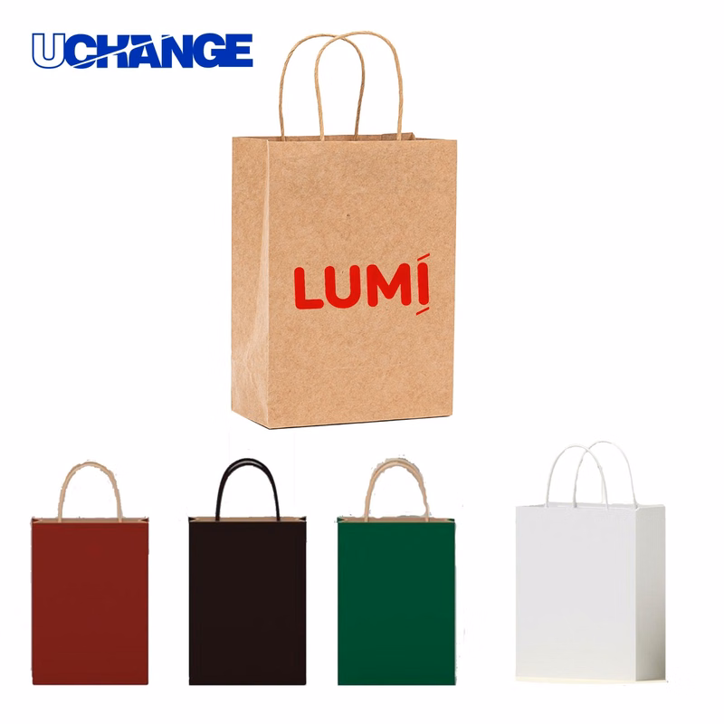 Eco Friendly Kraft Paper Shopping Bags for Retail