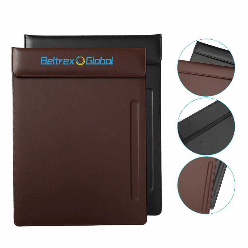 Waterproof PU Leather Clipboard with Rounded Corners