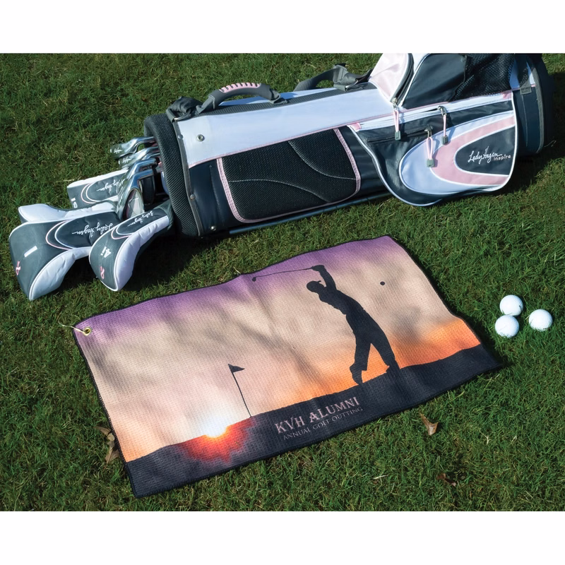 Microfiber Waffle Golf Towel