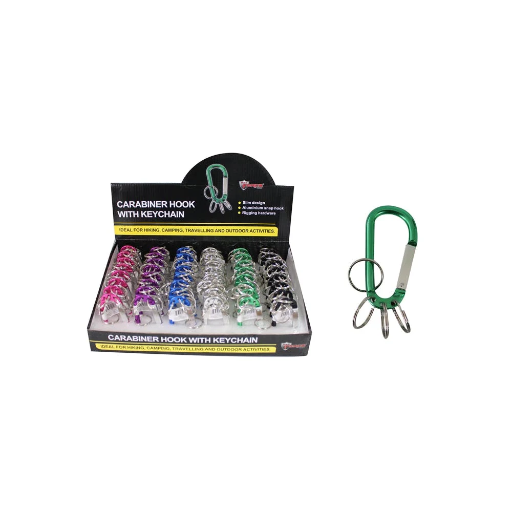 Carabiners with Keychain Rings Assorted 1