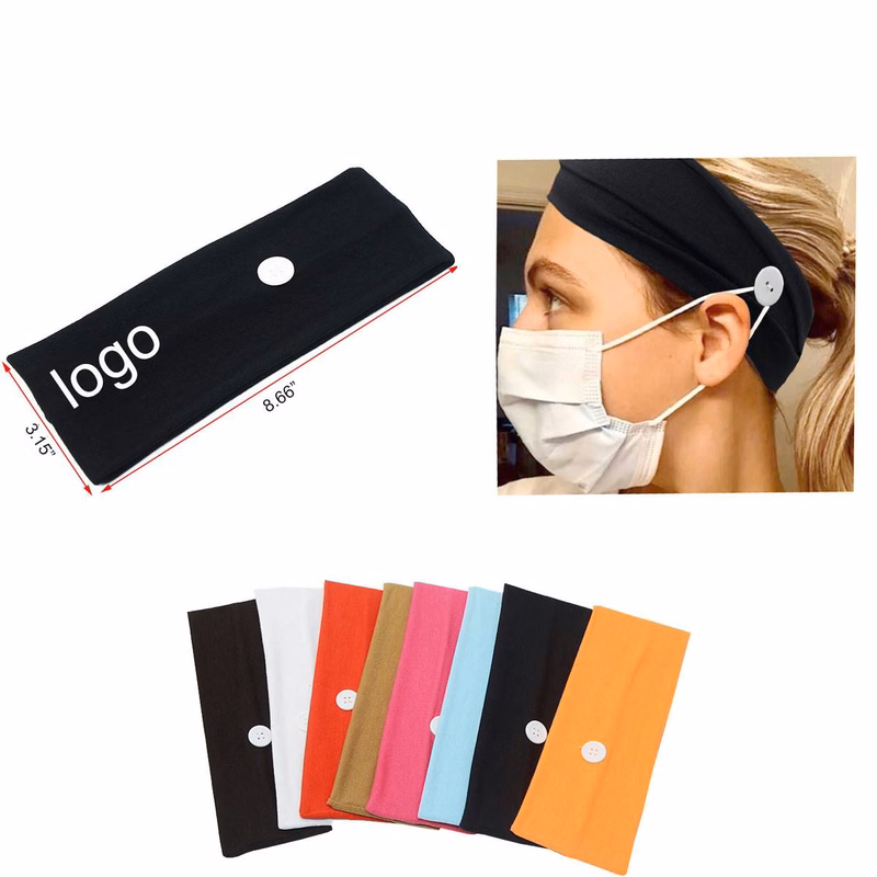 Elastic Button Headband