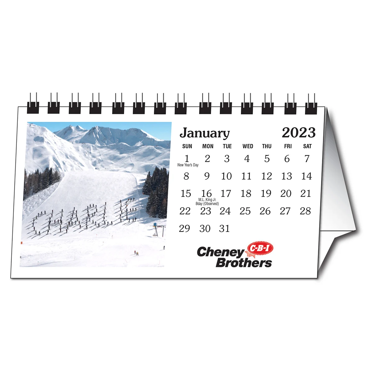 "In the Image" Personalized Desk Calendar - White Background 1