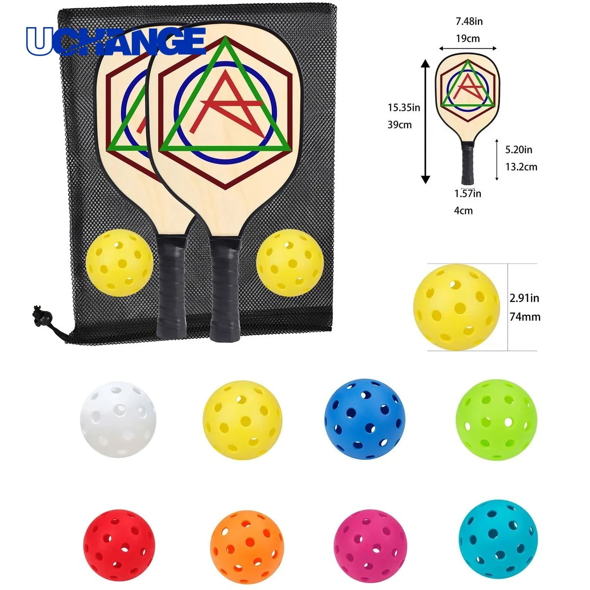 Full Color Custom Pickleball Set 1