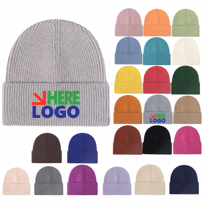 Soft Knitted Customizable Color Adjustable Size Woolen Hat