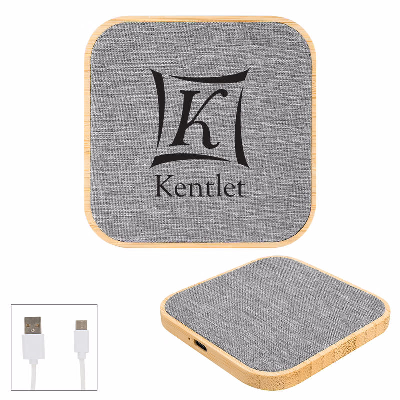 Bamboo & rPET Fabric Wireless Charger