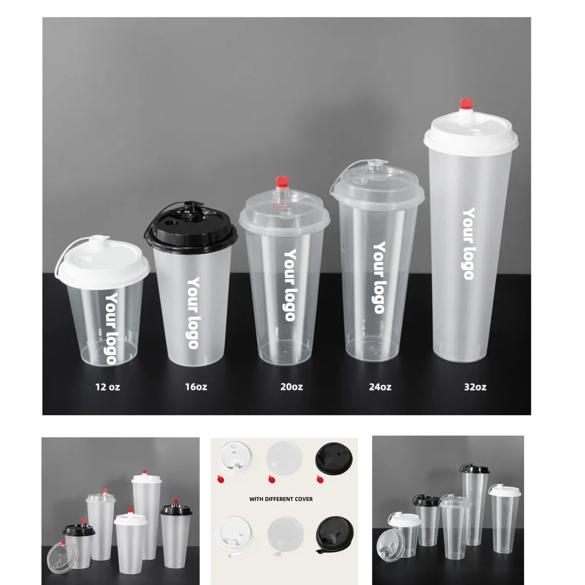 16oz Disposable Plastic PP Cups 1