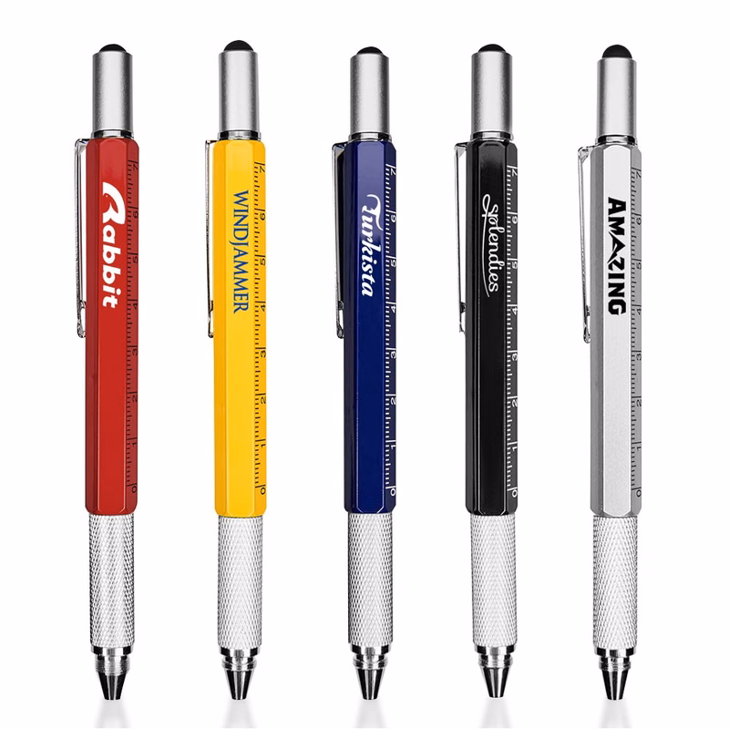 6 in 1 Multi Functional Engineer Tool Pen
