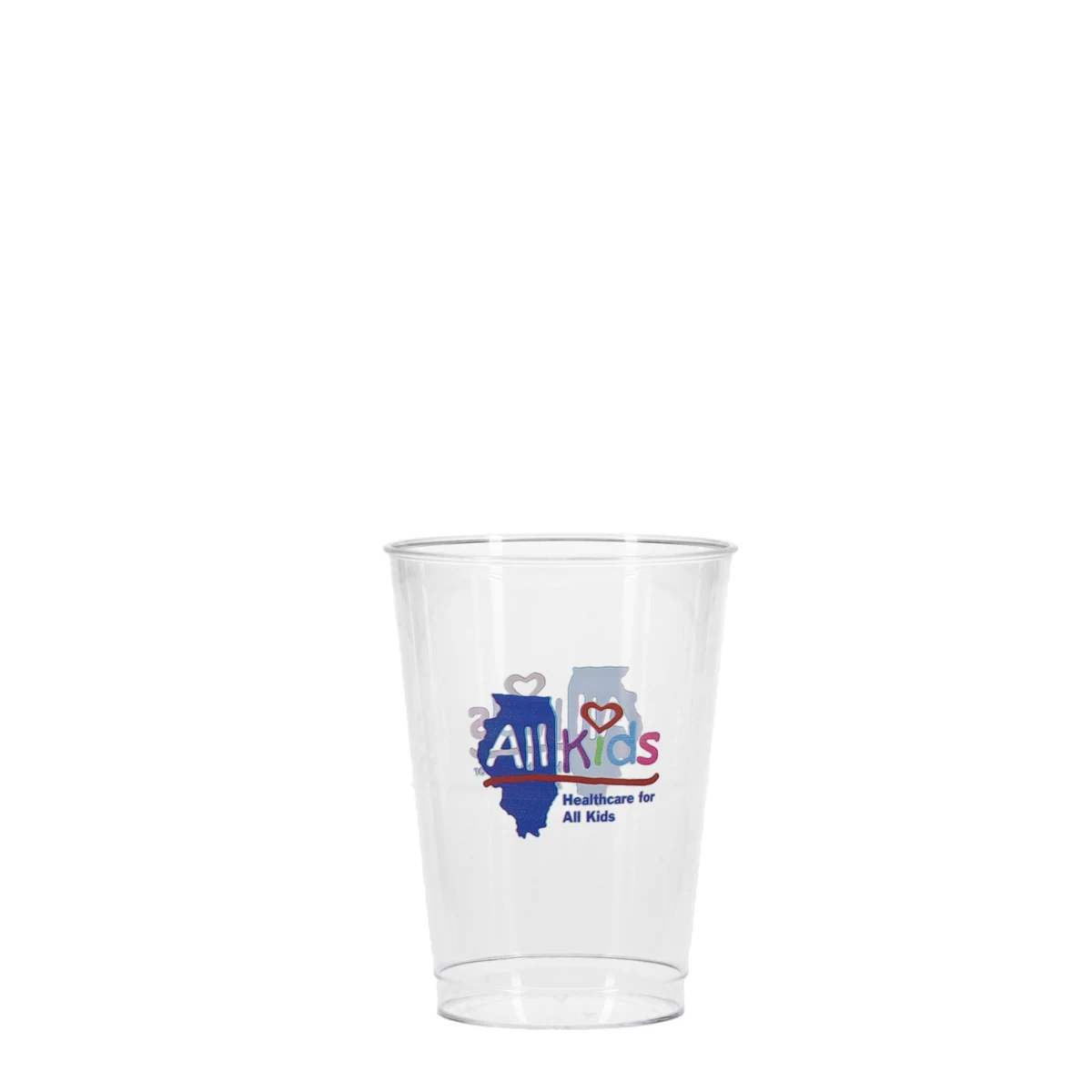7 oz Hard Plastic Smooth Cup Clear Digital Print 1