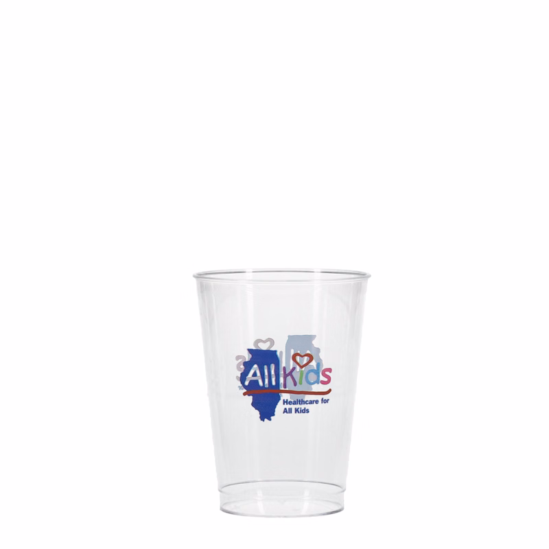 7 oz Hard Plastic Smooth Cup Clear Digital Print