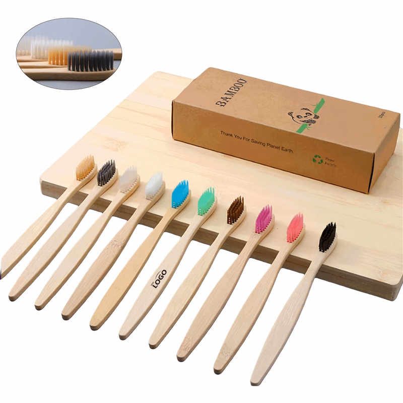 Natural Bamboo Toothbrush Biodegradable Eco Friendly