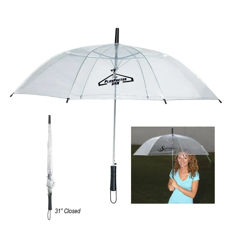 46" Arc Clear Umbrella 1