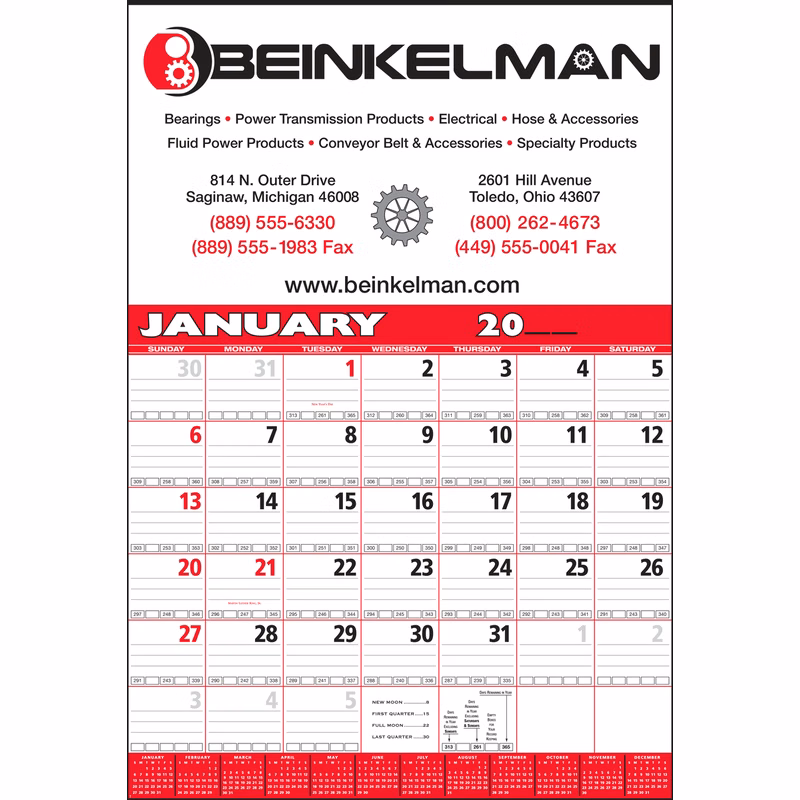 Style 36 12-Sheet Calendar