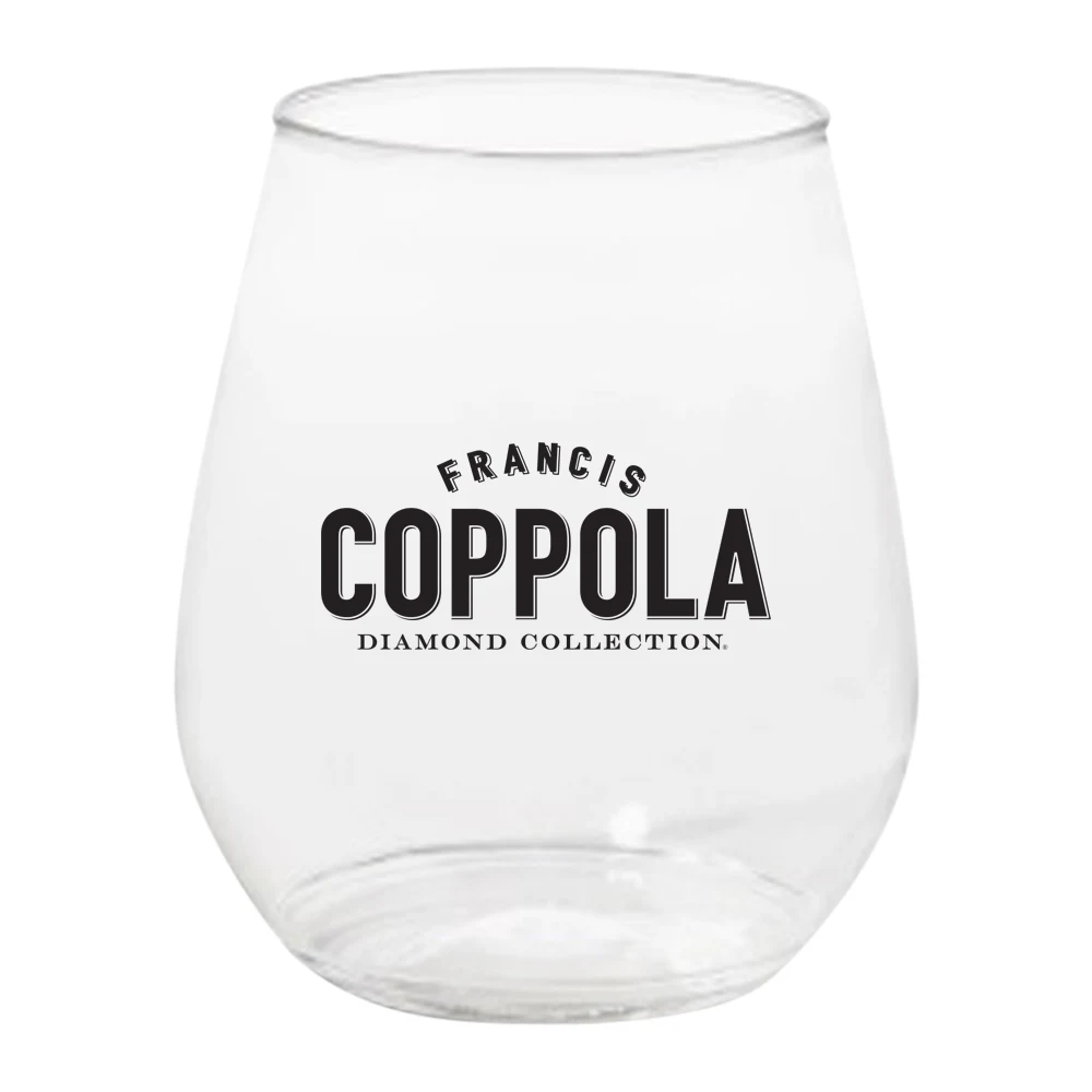 18oz Plastic Stemless Wine Glass 1